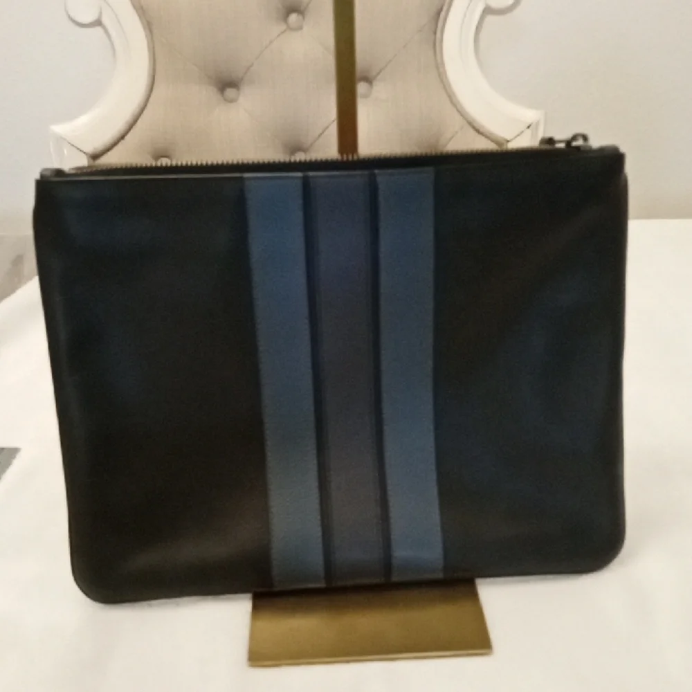 Elegant Black and Blue Men's Bag LARGE EUC